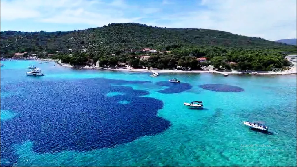 Blue Lagoon Croatia private boat tour from Trogir with Nakiros Charter.
