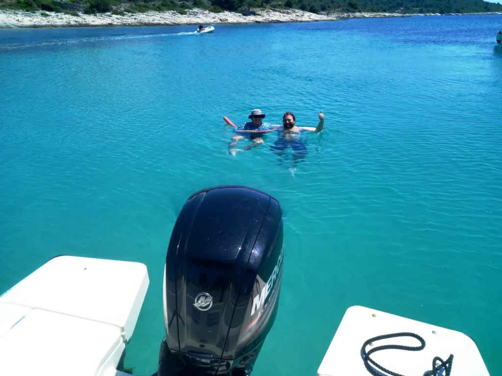Speedboat rental Trogir by Nakiros Charter ready for a private boat tour.